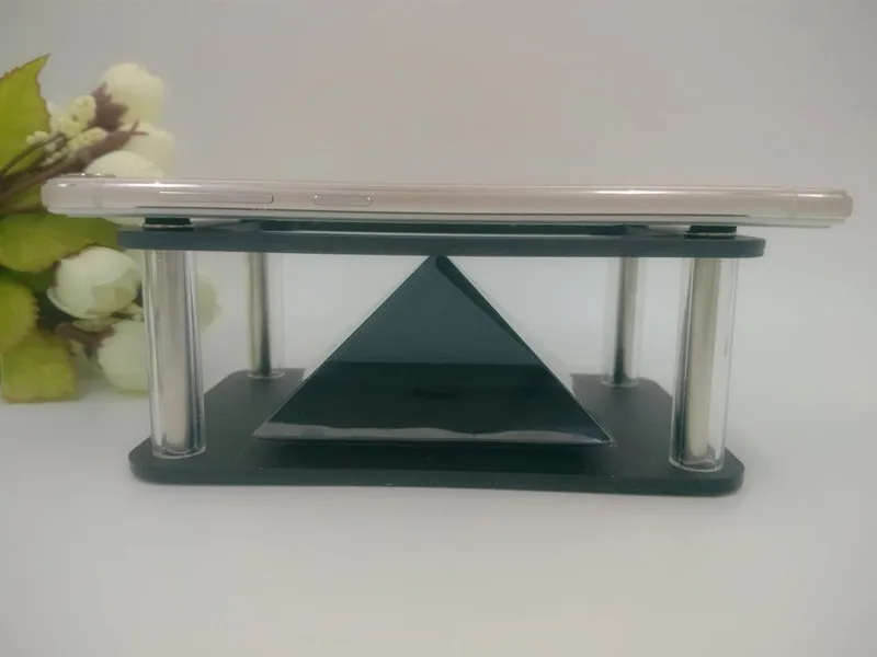 Планшет голографический проектор Веселый 3D проекционный дисплей стенд четыре пирамиды самолет для iPad