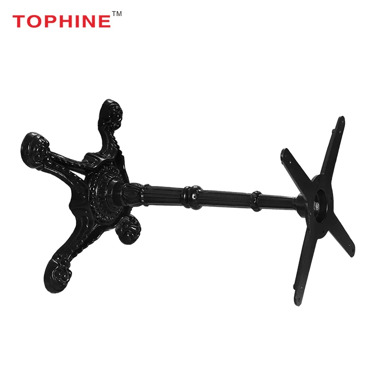 
Commercial Contract TOPHINE Furniture Black Antique Style Cast Iron Table Base / Coffee Table Legs 