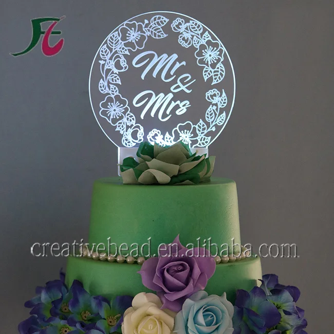 Украшение для вечеринки тип предмета товары праздника и свадебного торта со светодиодной подсветкой невесты