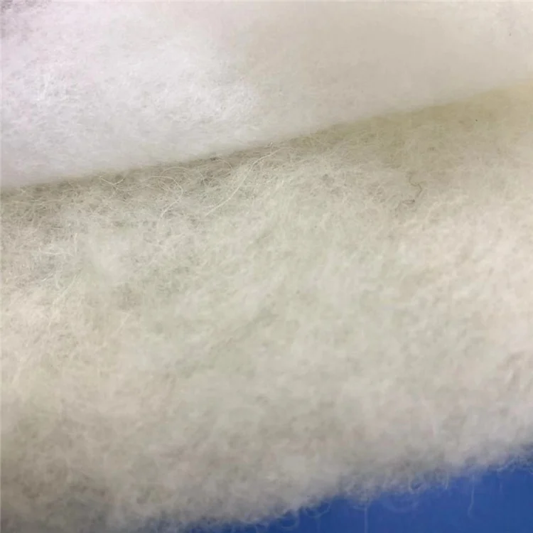 
wholesale double sided white microfiber bamboo cotton quilt batting women quilted thermal insulation fabric in cotton material 