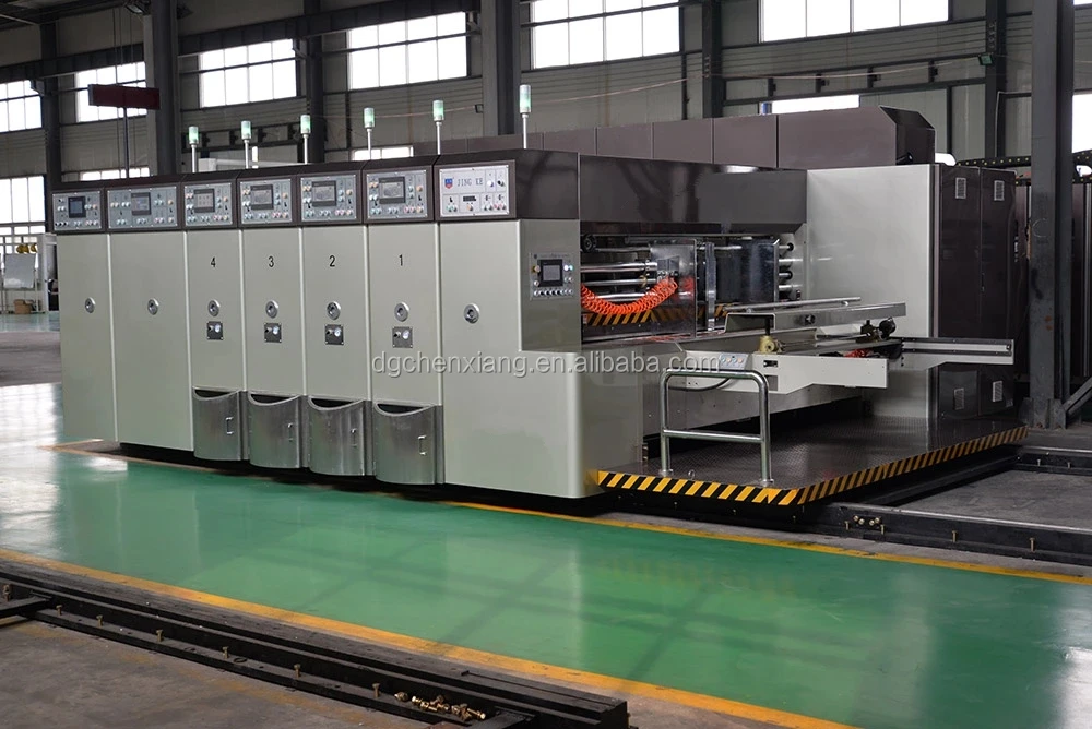 China automatic corrugated box flexo printing carton machine printer slotter for sale