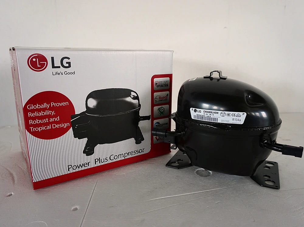 
Lowest Price LG1/8HP,1/6HP,1/5HP,1/4HP,1/3HP,1/2HP New Fridge Compressor with Separate Carton Loading in Big Stock 