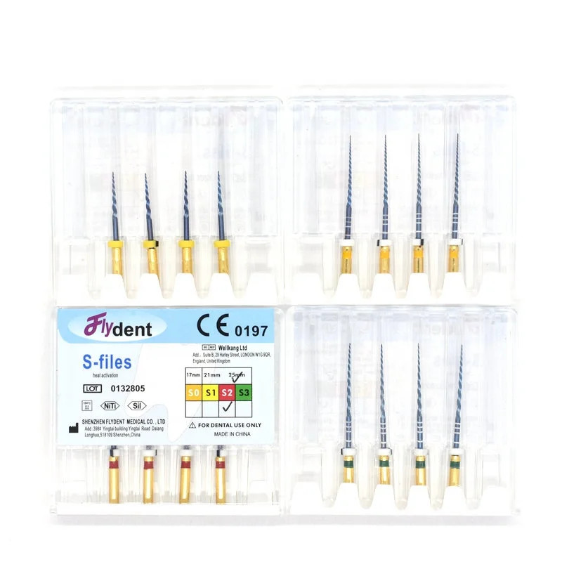 S files Blue dental rotary  files  endodontic files  Use for Root canal cleaning