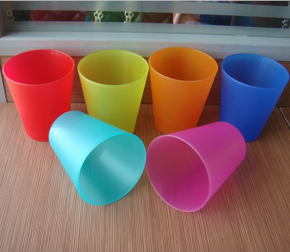 Colorful 12OZ Set Of 6 Plastic Drinking cup