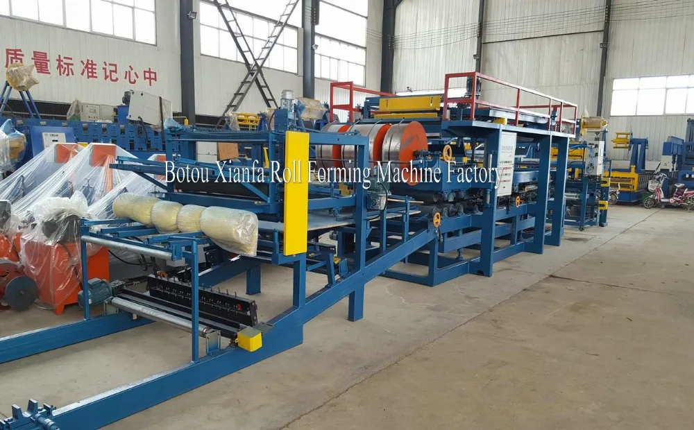 
CE Sandwich Panels Making Machine EPS and Rock Wool Sandwich Panel Machine 