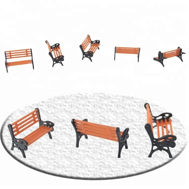 
100pcs 1/50 scale architectural model making bench chair for park 