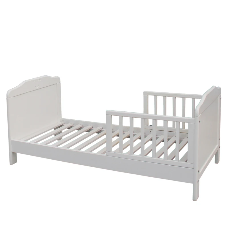 
high quality pine wood standard size cheap girl baby toddler bed 