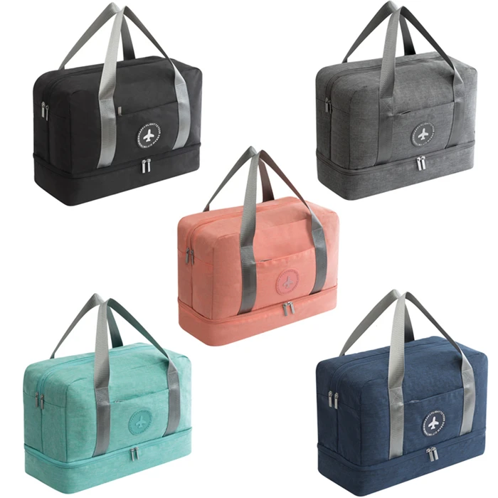 Wholesale multifunction shoe storage bag oxford travelling trolley duffel bag