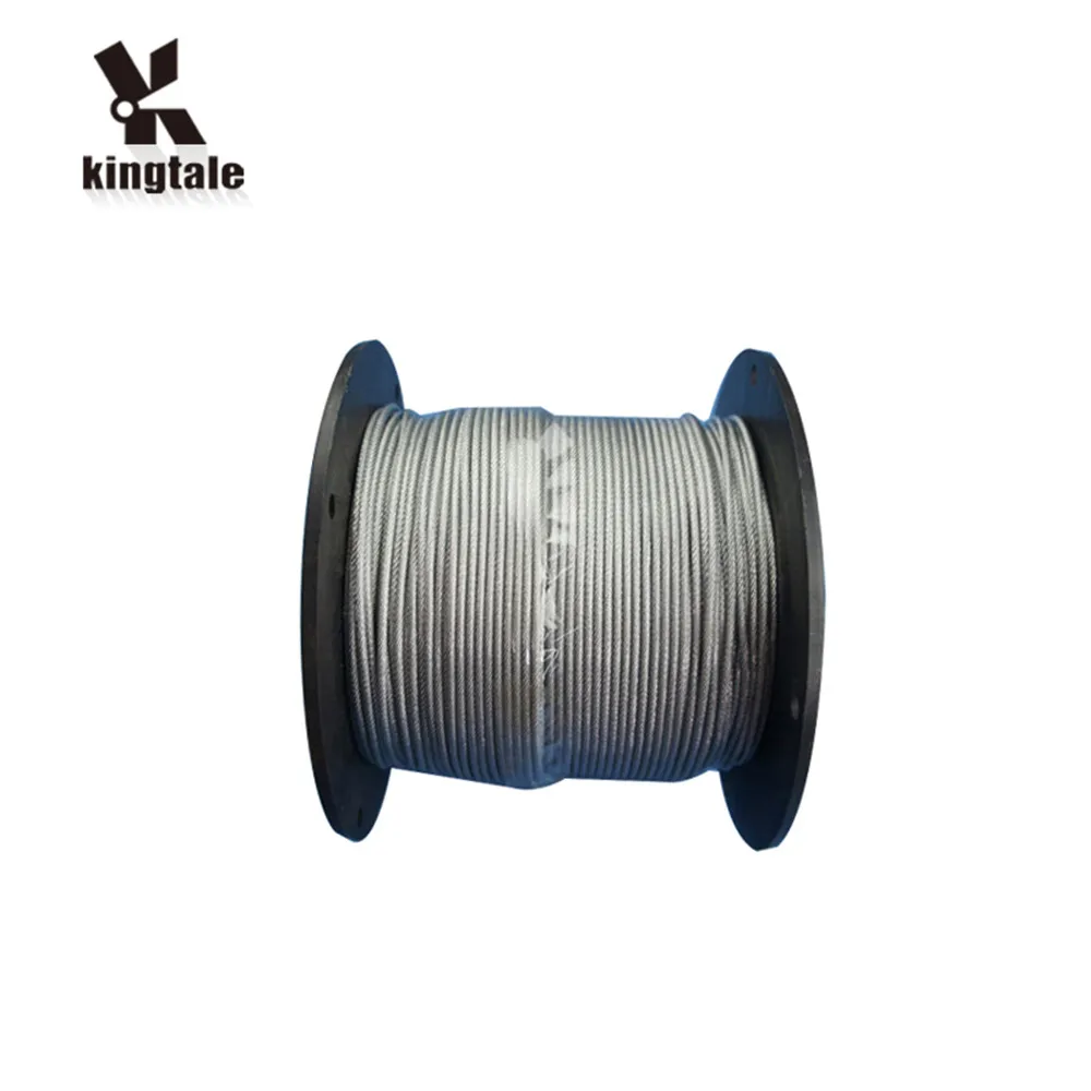 Kingtale Дин галв. Стальная проволочная Веревка 7x7 структура 3 мм