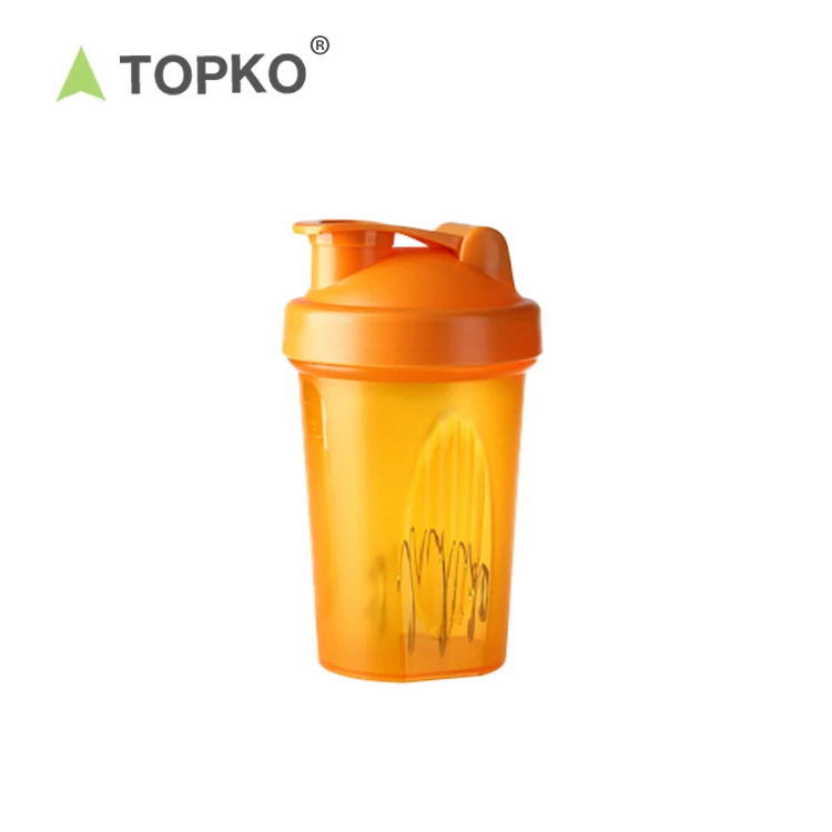 TOPKO 400ml Blender Mixer Bottle Protein Powder Shaker Water Bottle