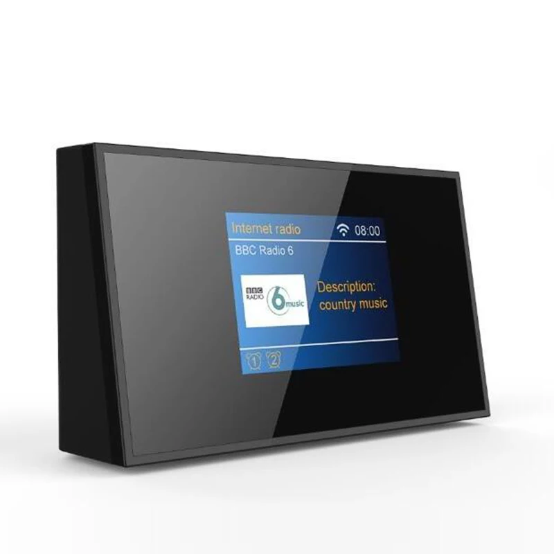 Backlight LCD Display Snooze Alarm Clock WiFi internet/DAB+ Radio With Socket