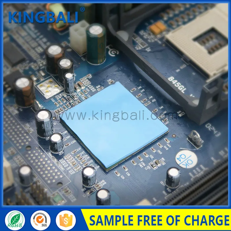 Высокое качество силиконовой резины охлаждающей проводящей тепловой изоляции pad для электронных компонентов