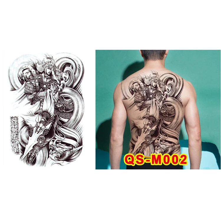 Wholesale Full Black Tattoos Men & Women Waterproof Big Temporary Tattoo Stickers