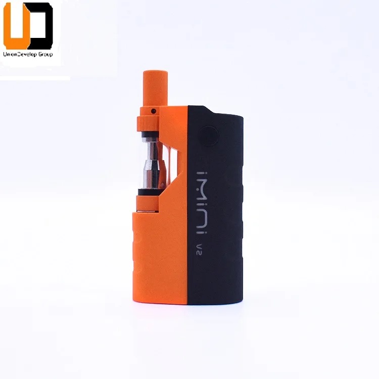 Mini Vape Mod 510 Thread Small Ceramic Glass Cartridge 500mAh Battery Preheat Rechargeable CBD Vape V1 Imini Mod