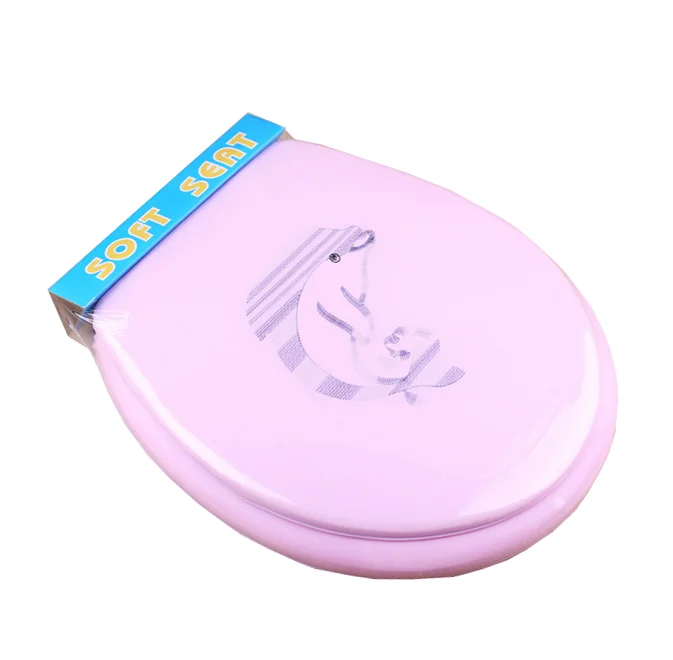 Мягкий чехол для унитаза из ПВХ с вышивкой