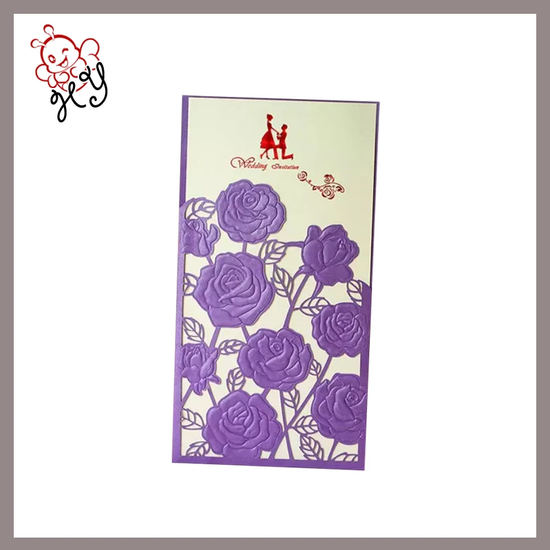 Latest designs top quality wedding invitation card