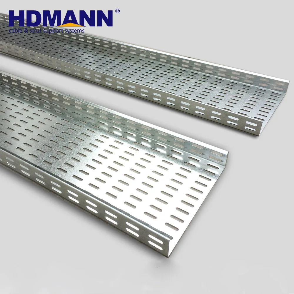 300mm 500mm Galvanized Steel Cable Tray / Hanging Cable Tray