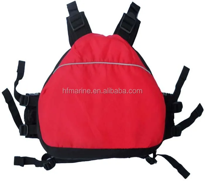 orange adult rafting kayaking buoyancy life jacket pfd vest with adjustable shoulder strap