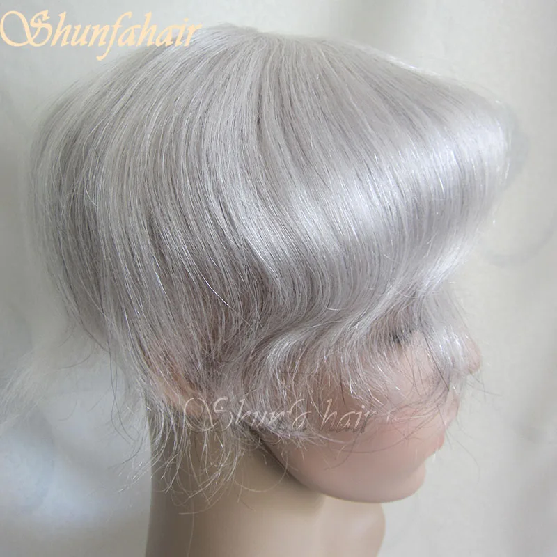 
Toupee manufacture male wigs natural hair korea toupee for old men 