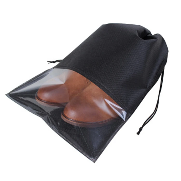 Non-woven Customize Shoes Draw String Pouch Travel Storage Bag