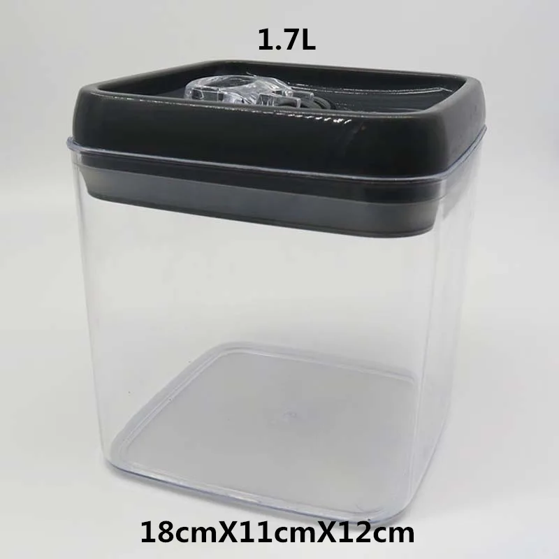 Big Small Airtight Plastic Food Storage Containers with Lids Set of 4 Kitchen Canisters for Candy Cookie Rice and Spice Jars