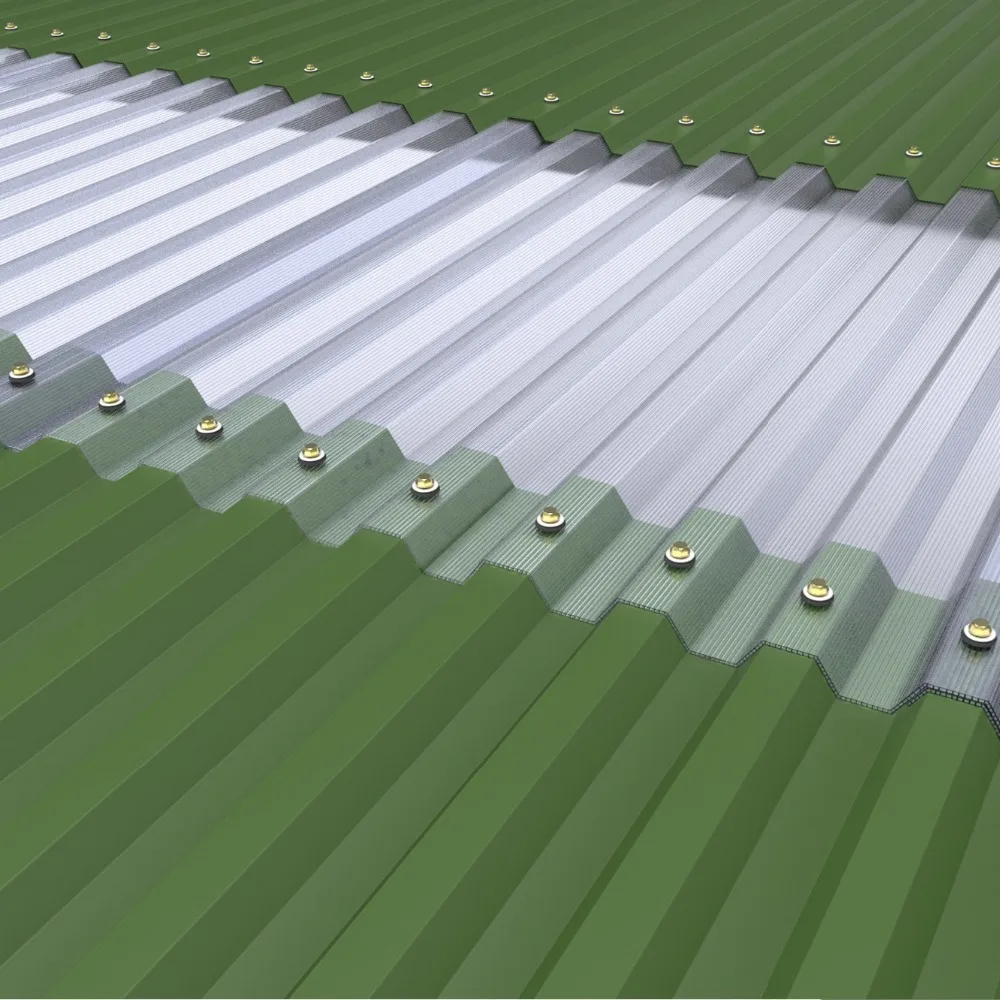 10 year warranty Multiwall polycarbonate corrugated sheet for roofing and skylight, 100% water proofed