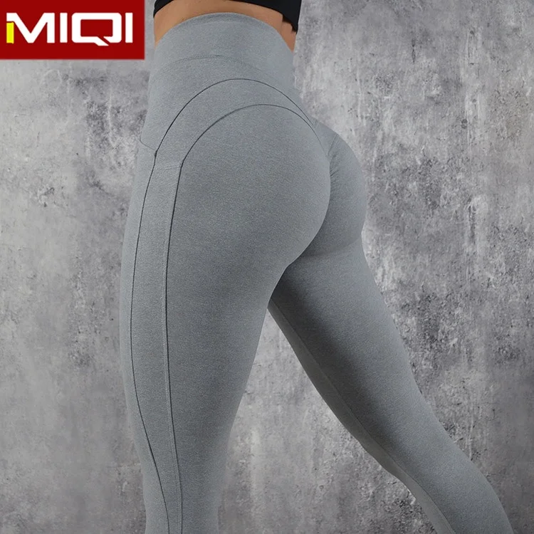 Miqi apparel Sports Apparel bodybuilding Fitness Athletic Apparel Manufacturers Wholesale Grey Women Yoga Pants for Women