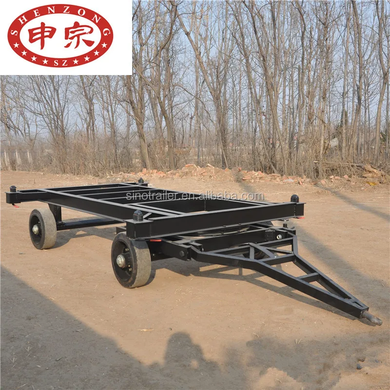 20ft container skeleton low bed flatbed trailer chassis