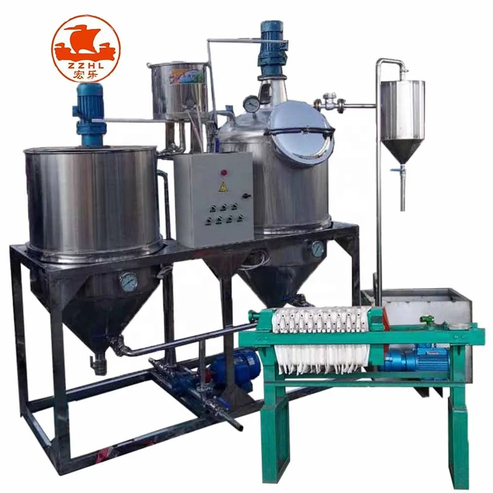 Good Rice Bran Oil Refining Plant Machine to Refine Vegetable Peanut Oil