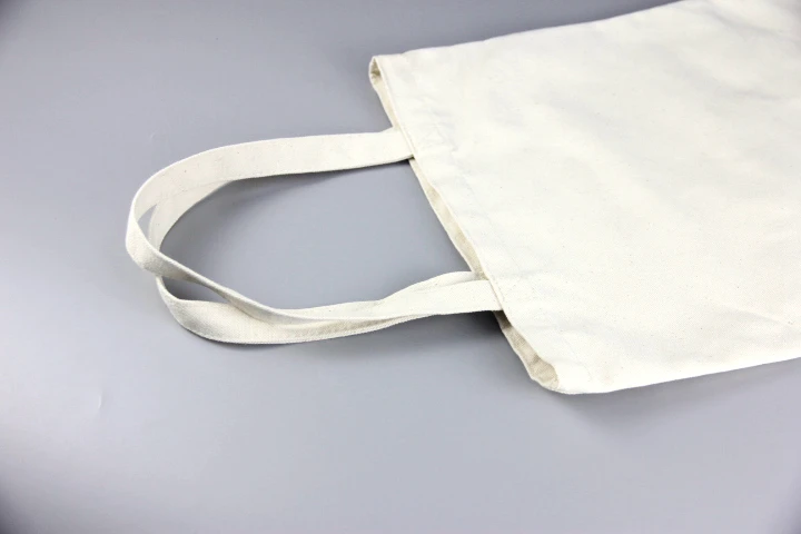 100% custom printed logo standard size shopping  bag cotton gift grocery hand bag