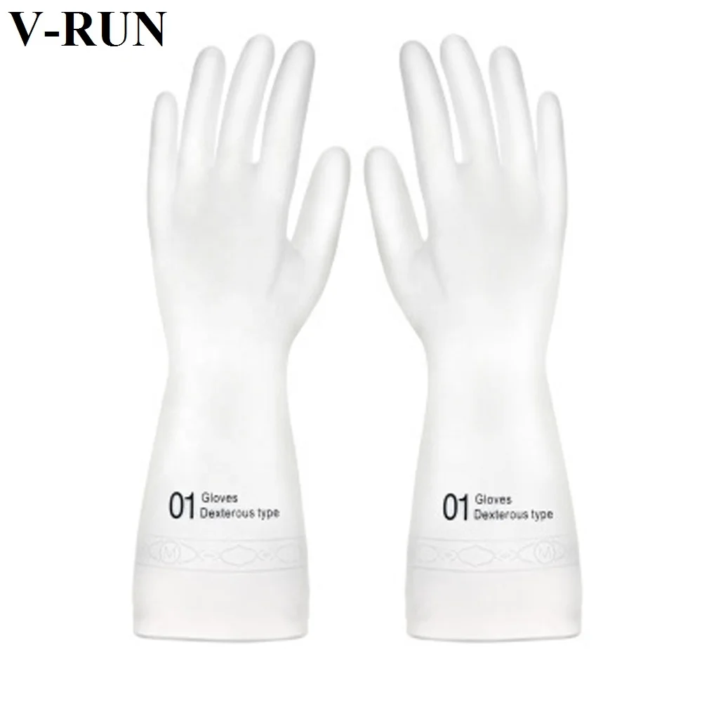 
Household transparent rubber latex thin waterproof Cleaning Gloves kitchen durable Dish Washing glove for women 