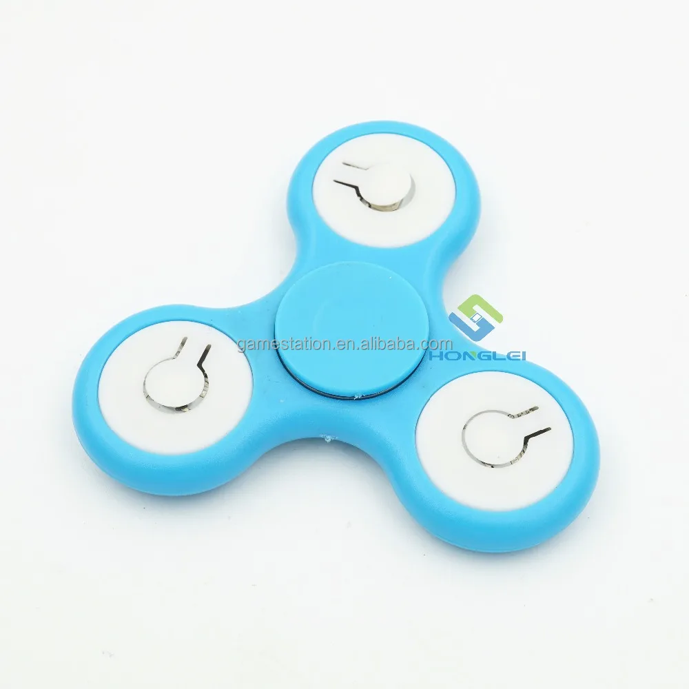 2017 hot sell toys hand spinner with high speed dark light LED fidget spinner