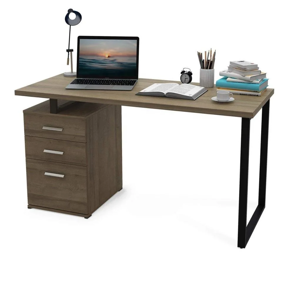 Modern Cheap Price Factory Computer Desk  Home and Office PC Tables With File Cabinet Wooden Furniture Corner Desk