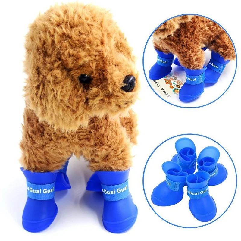 Best X Small Flexible Silicone Rubber Pet Boots Dog Shoes For Dog