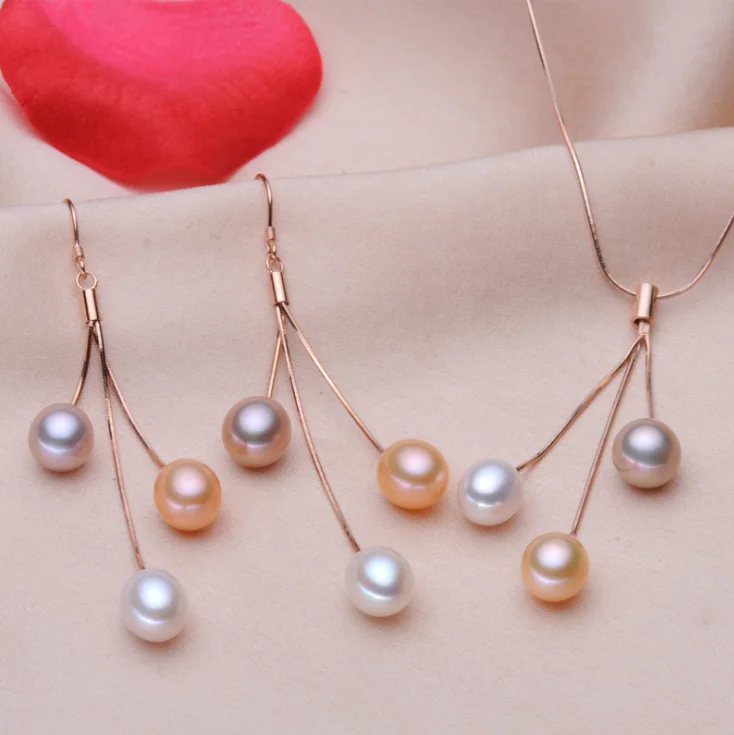 Real genuine cultured natural fresh water wholesale freshwater pearl jewelry