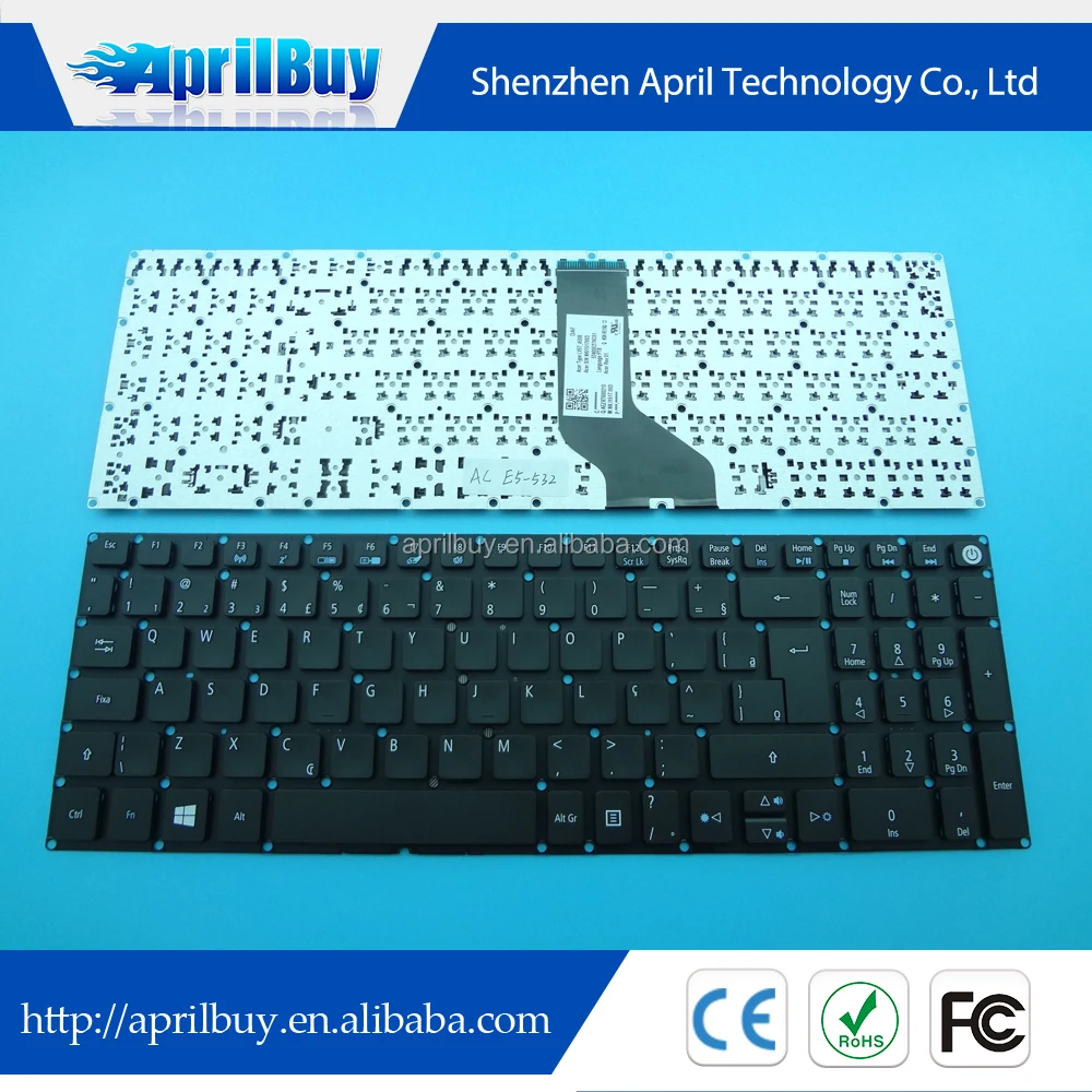 Высокое качество Клавиатура для ноутбука ACER E5-532 LV5T A50B BR Клавиатура