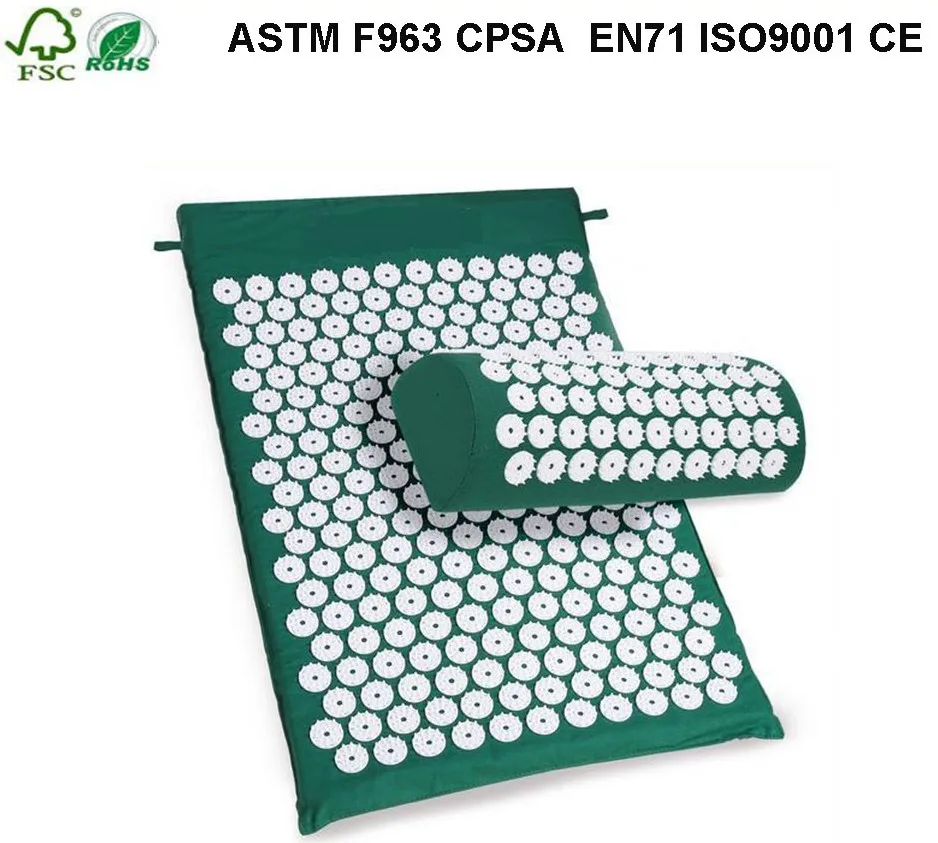 
 Тела Набор массажных ковриков для боли в спине и шее accupressure коврик  