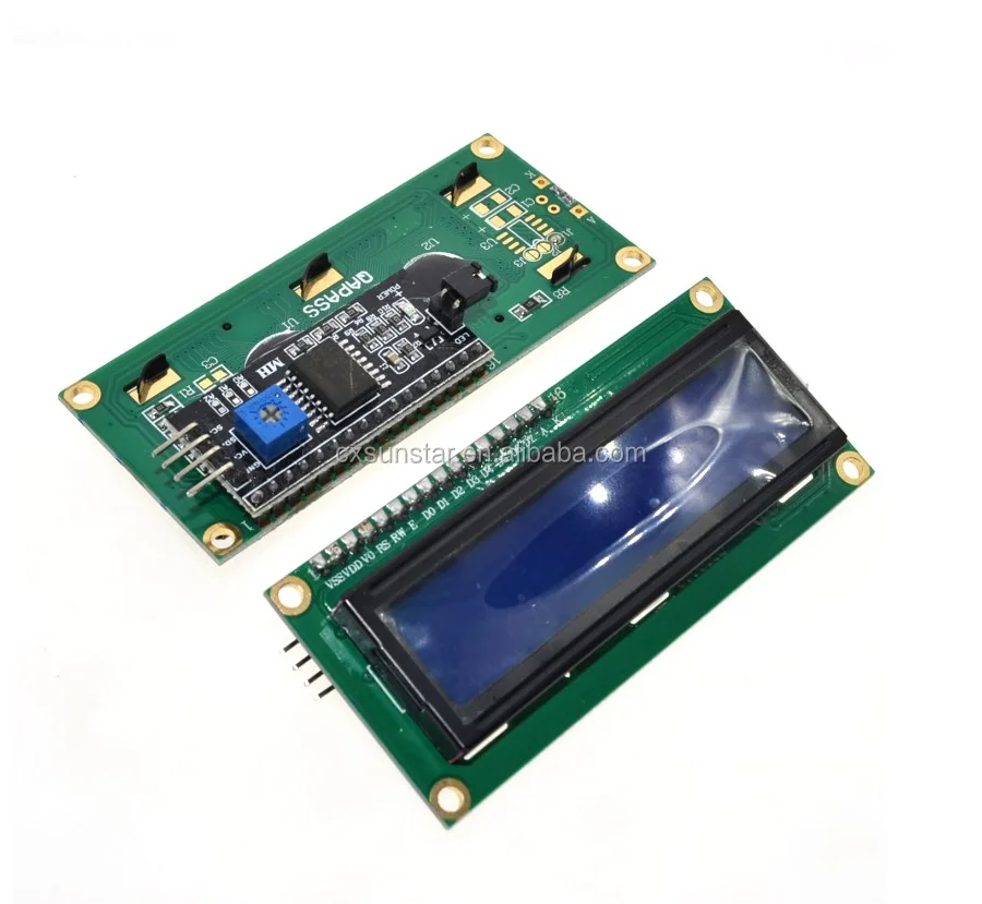 LCD 1602 module Blue screen IIC/I2C for LCD1602 Adapter plate