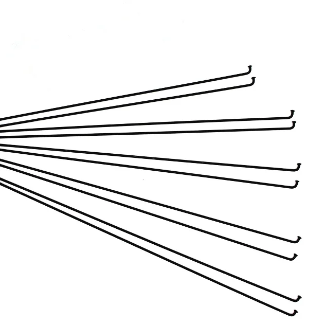 
China Factory bicycle spoke Wholesale all sizes black steel 14G bicycle spokes ED black 