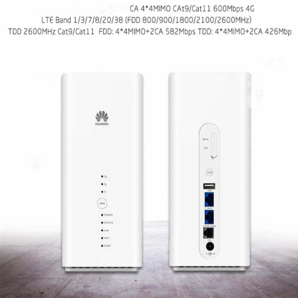 Brand New Unlocked For Huawei B618s-22d 4G LTE 600mbps CPE Router With Lan Port Gateway