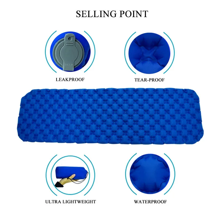 New Design Inflatable Air Mat Ultralight Camping Sleeping Pad