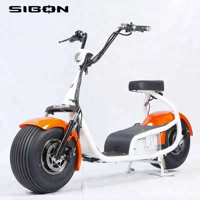 SIBON electric fat bike disc brake orange 1000w electric scooter adult