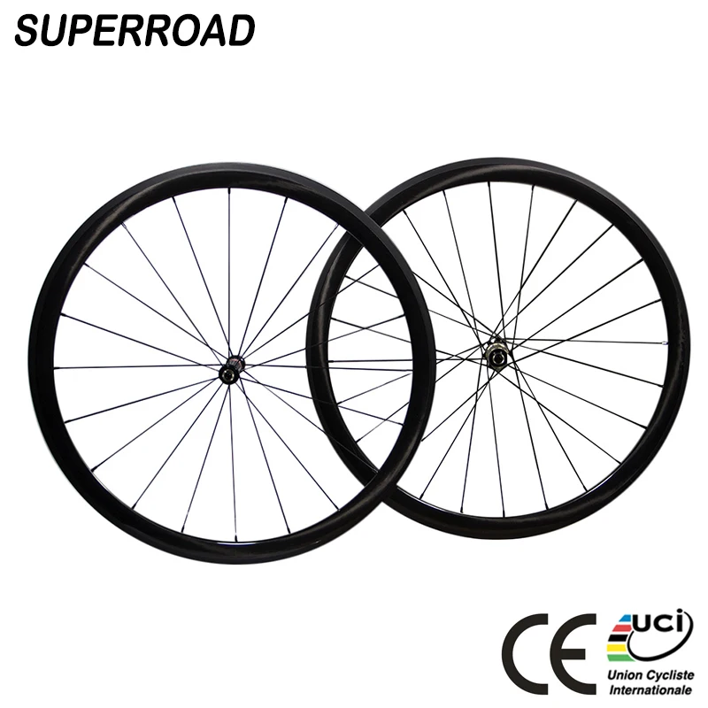
38mm U Shape OEM Cheap Fiber Chinese Cycling 700C Clincher Road Bike Bicycle Toray Carbon Wheels 