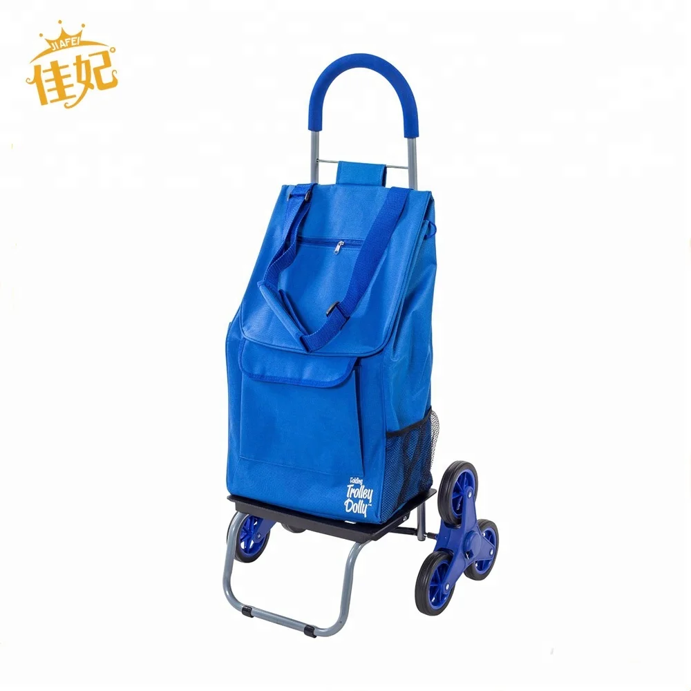 best selling 600D oxford Six wheels shopping trolley for selling