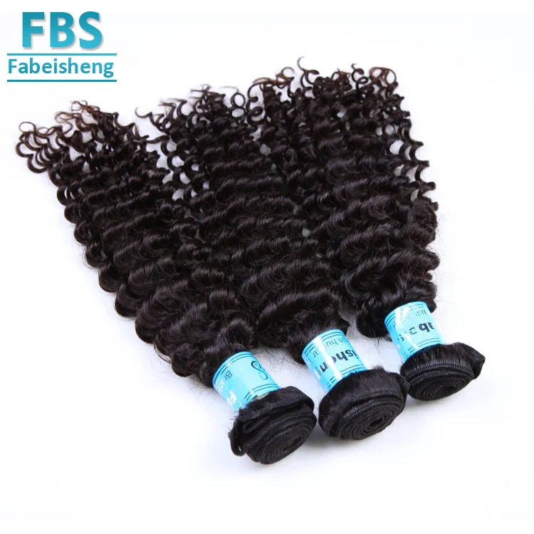 
2018 FBS raw 100% unprocessed virgin Cambodian remy hair factory price supply deep wave human hair weaving 