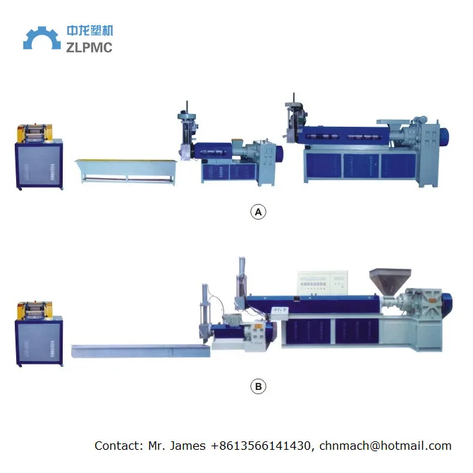 
Waste Plastic Recycling Granulator, pelletizer extruder 
