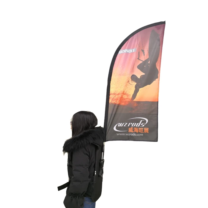 
Weihai WZRODS Mobile Digital Billboard Outdoor Street Customized Printed Logo Banner Backpack For Promotion 