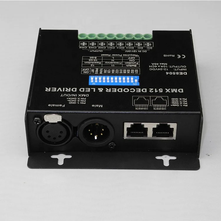 DC12-24V RGBW controller DMX512 decoder
