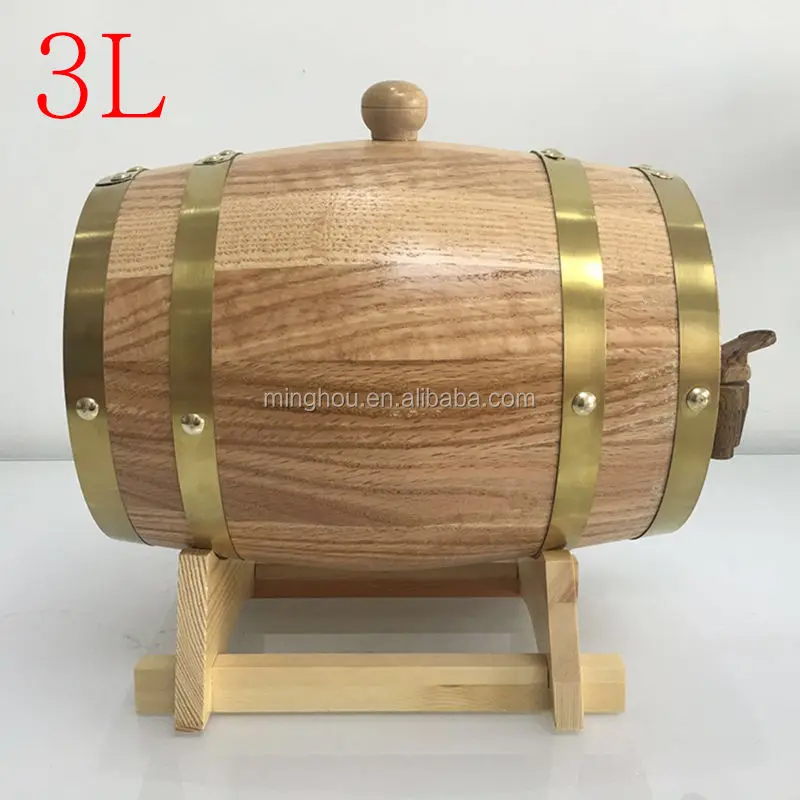 Minghou Port Oak Wine Barrels All Kinds of Barrels Available 1.5L 3L 5L 10L Wine Holders 50 Sets Buckets, Coolers & Holders SGS