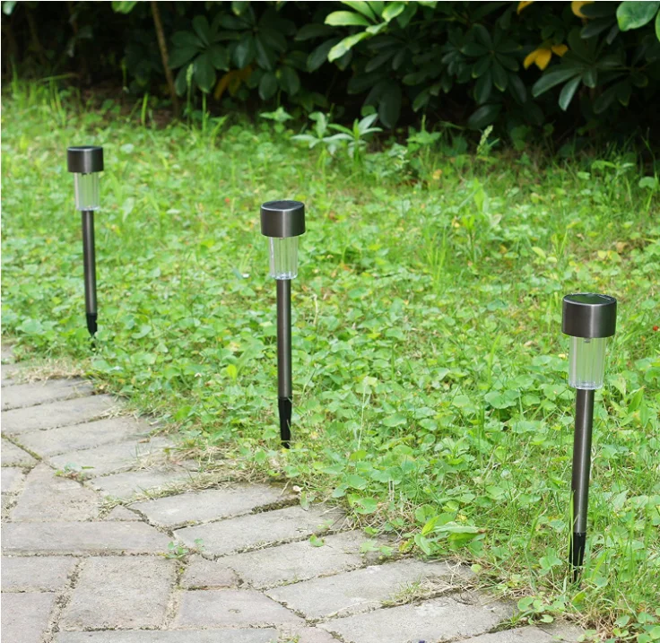 
Solar Powered Stainless Steel mini Outdoor Landscape Solar Lawn Light For Outdoor Garden Yard Deck Pathway 